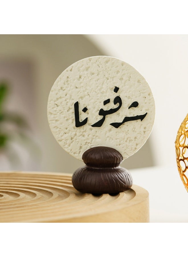OASIS-TH Resin Eid Mubarak Ornament – Islamic Decor for Ramadan and Eid Al-Fitr Celebrations - Image 1